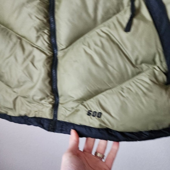 THE NORTH FACE Y2K Nuptse 600‎ Down Puffer Vest Green Black Gorpcore XXL - Picture 8 of 9